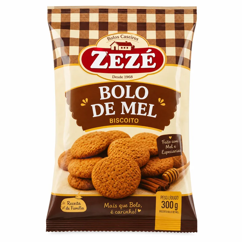 BISC. BOLO DE MEL 300 GR ZEZE