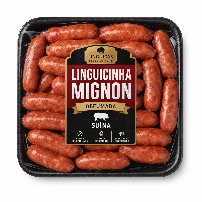 LINGUICA DE CARNE SUINA DEFUMADA MIGNON SKIN