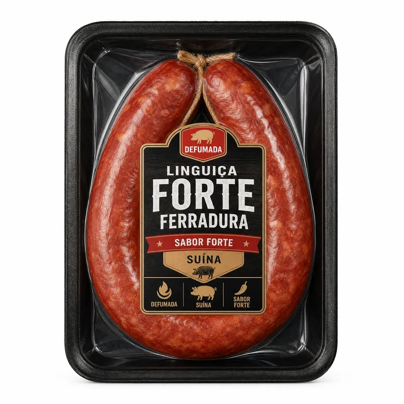 LINGUICA DE CARNE SUINA DEFUMADA - FORTE FERRADURA BORRUSSIA