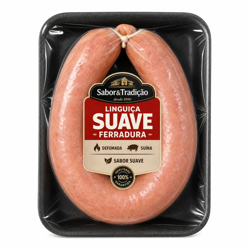 LINGUICA DE CARNE SUINA DEFUMADA - SUAVE FERRADURA BORRUSSIA
