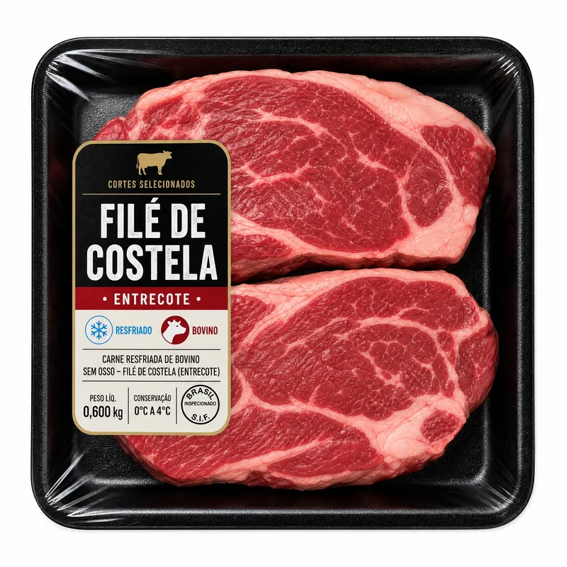 FILE DA COSTELA ENTRECOT RESF CURTO LOTE 614 SANTA FE