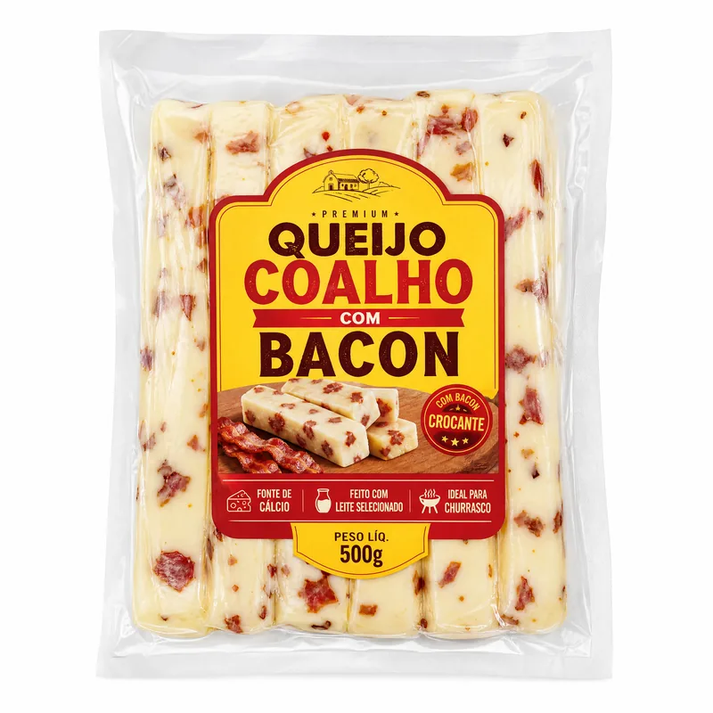 QUEIJO COALHO COM BACON