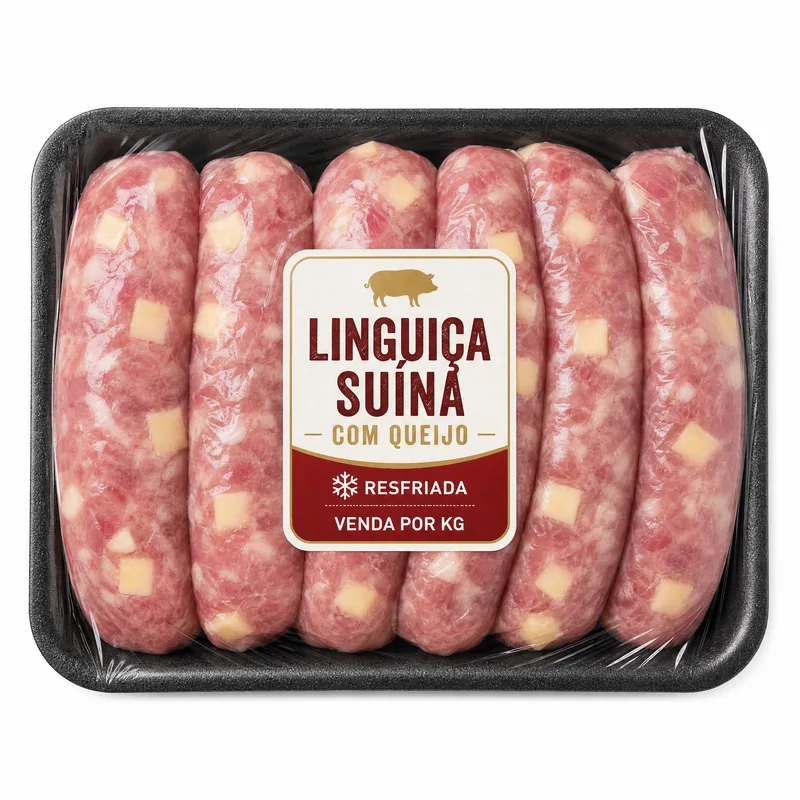 LINGUICA SUINA C/ QUEIJO RESFRIADA KG