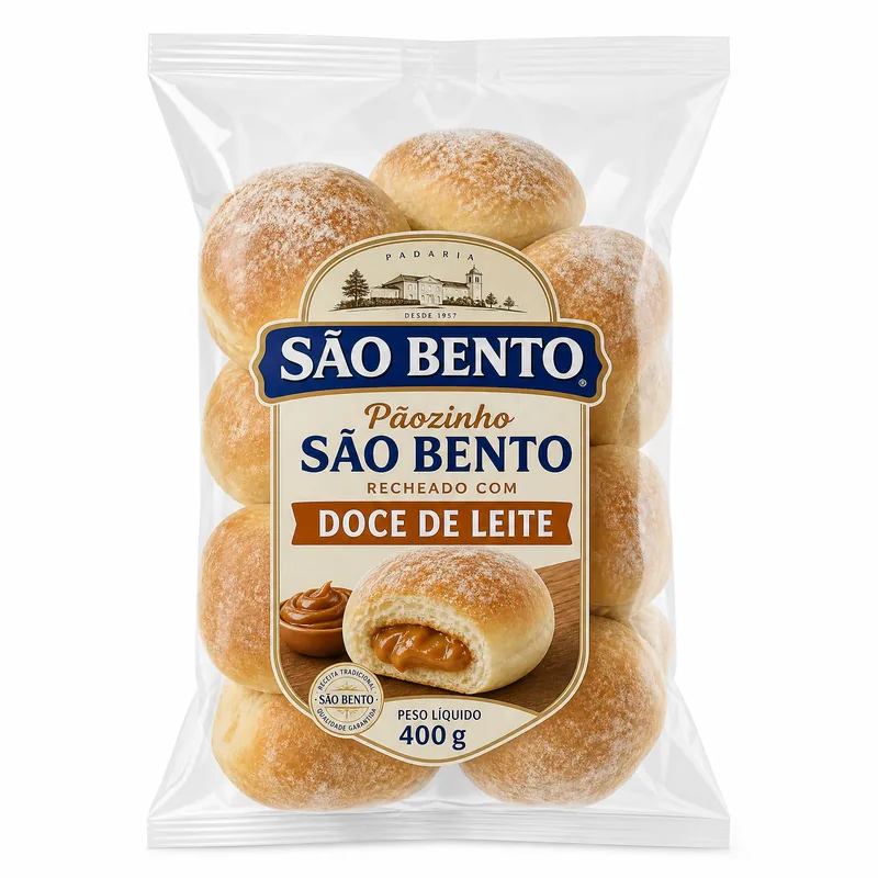PAOZINNO SAO BENTO 400G DOCE DE LEITE