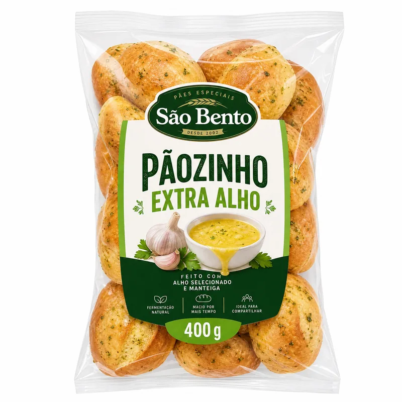 PAOZINNO SAO BENTO 400G EXTRA ALHO