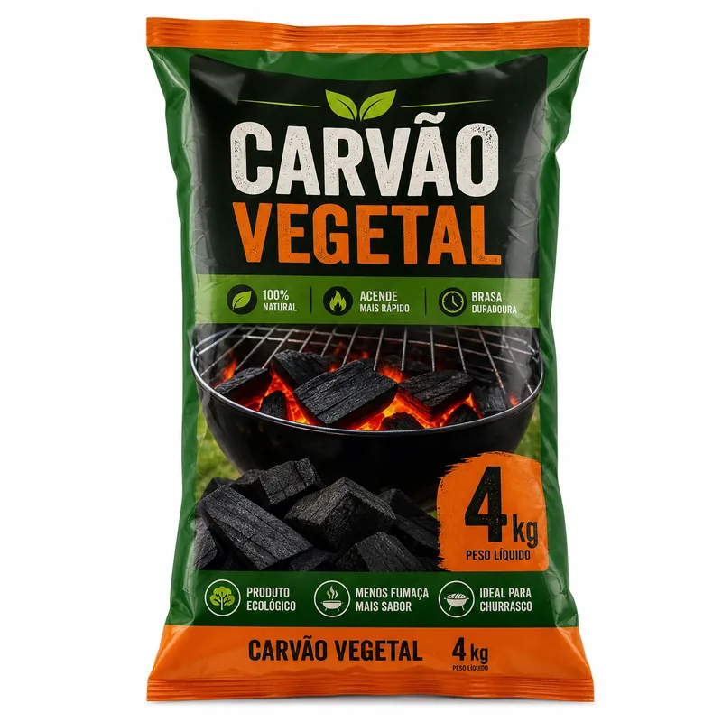 CARVAO VEGETAL BRAZAH 4 KG BIOLO