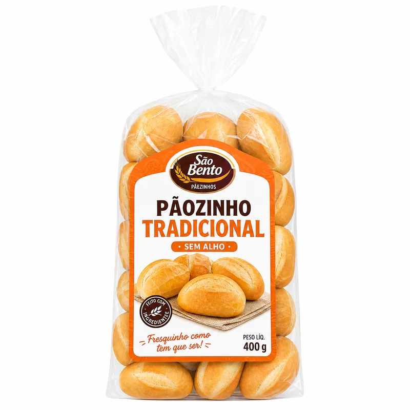 PAOZINNO SAO BENTO 400G TRADICIONAL SEM ALHO
