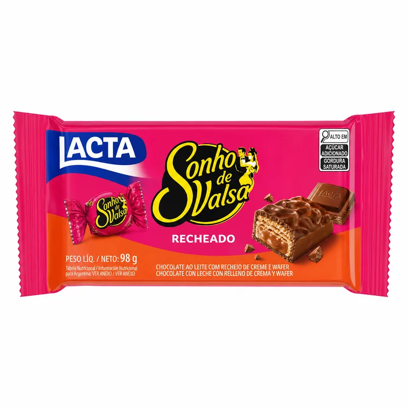 CHOCOLATE LACTA SONHO DE VALSA RECH 98G