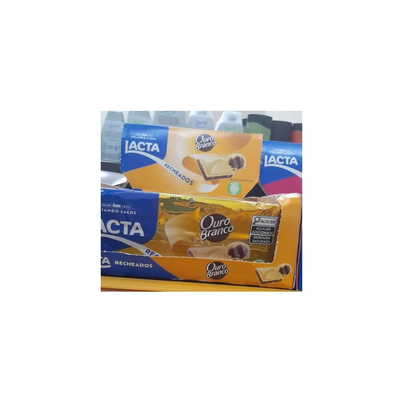 CHOCOLATE LACTA OURO BCO RECH 98G