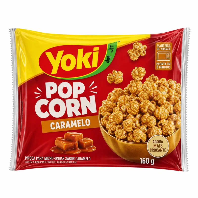 POPCORN MICRO COBERT CARAMELO -YOKI 160GR