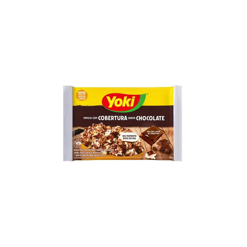 POPCORN MICRO COBERT CHOCOLATE -YOKI 160GR