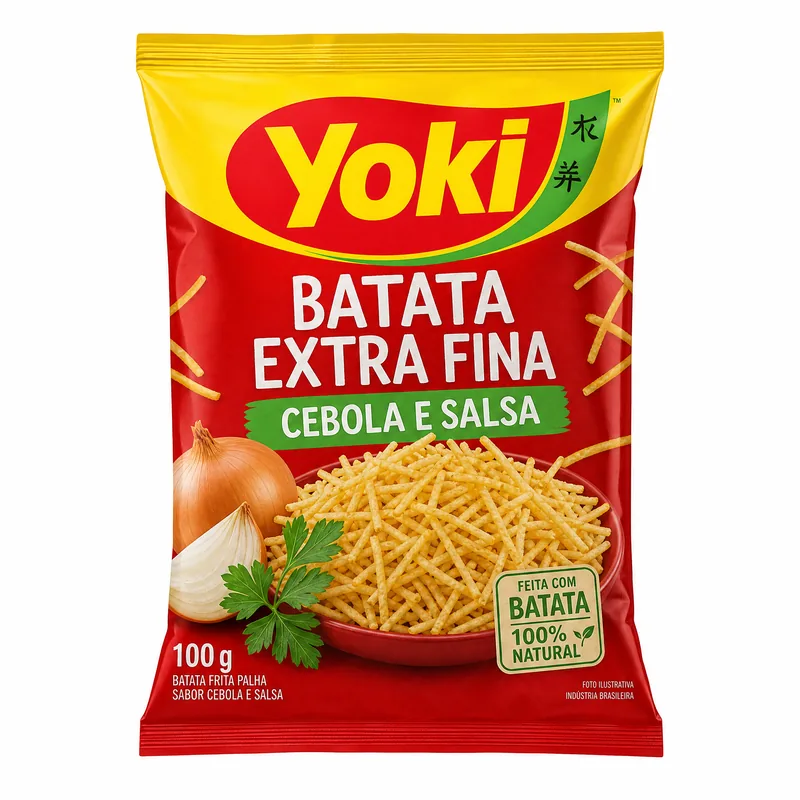 BATATA EXTRAFINA CEBOLA SALSA 100G YOKI 100GR