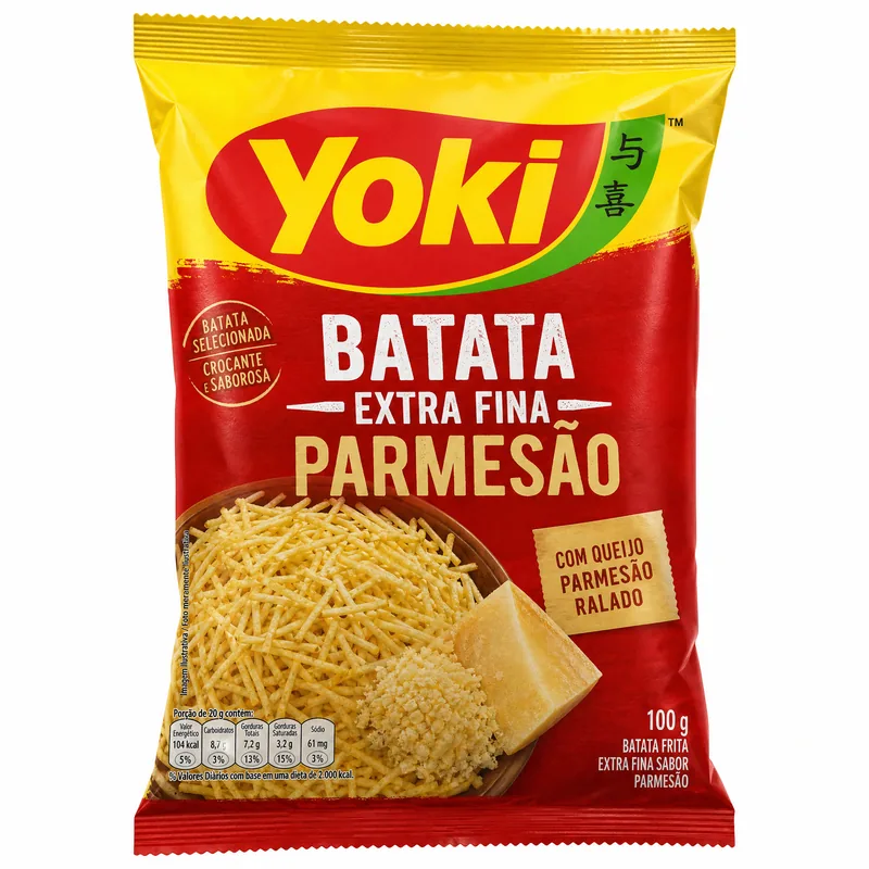 BATATA EXTRAFINA PARMESAO 100G - YOKI 100GR