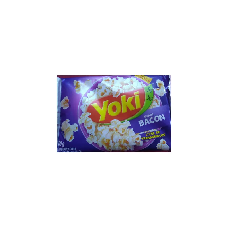 POPCORN MICRO BACON .-YOKI 100GR