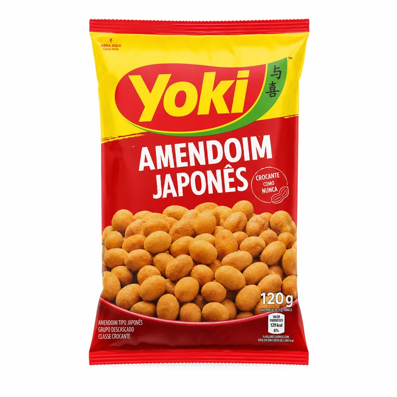 AMENDOIM JAPONES 120G - YOKI 120GR