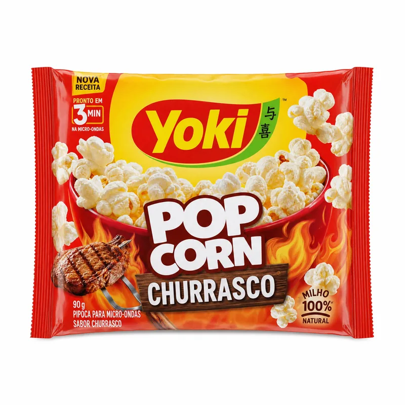 POPCORN MICRO CHURRASCO - YOKI 90GR