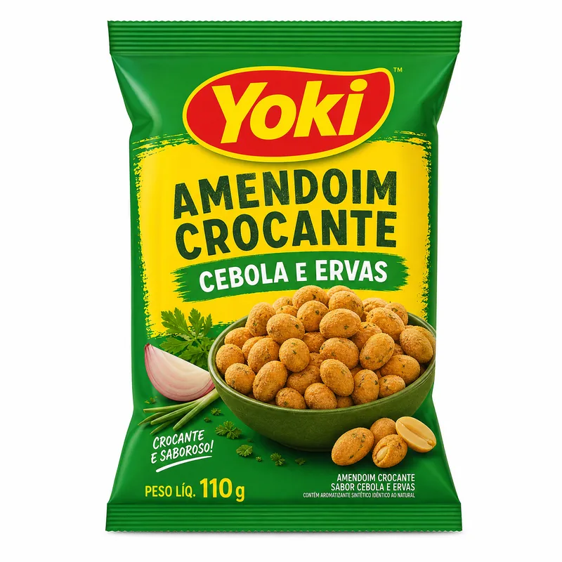 AMENDOIM CROCANTE CEBOLA E ERVAS 110G