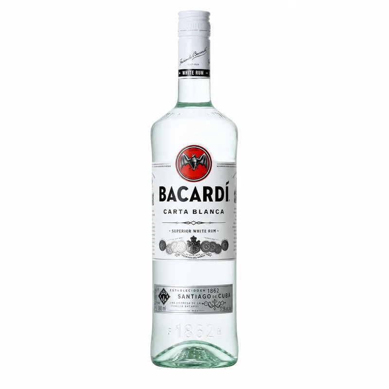 RUM BACARDI CARTA BLANCA 980ML