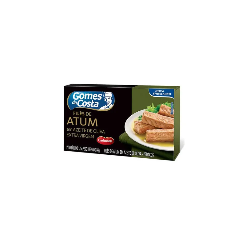 FILE DE ATUM EM AZEITE DE OLIVA 125G
