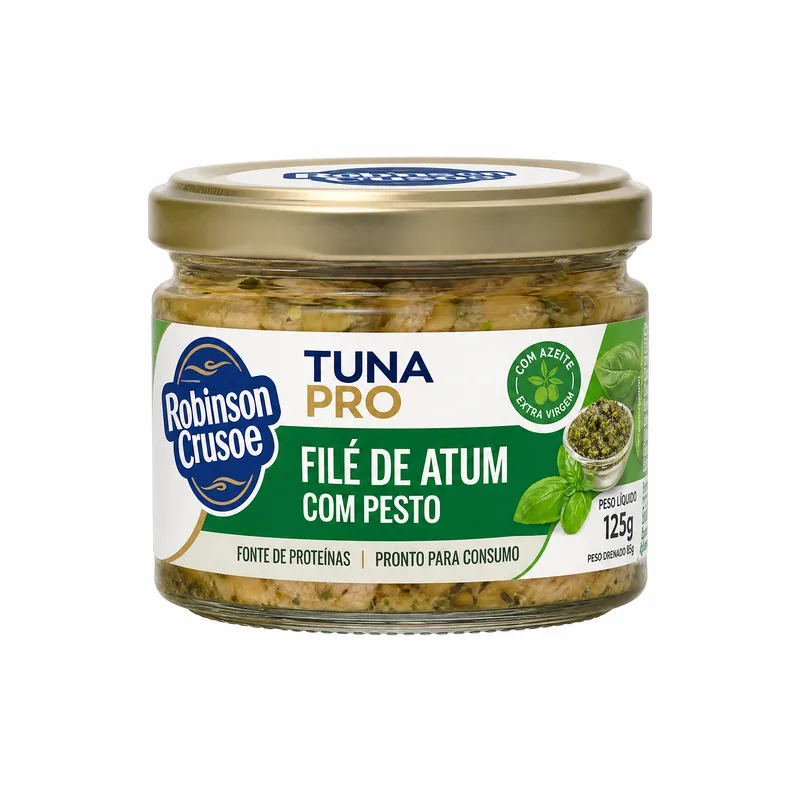FILE DE ATUM COM PESTO 125G