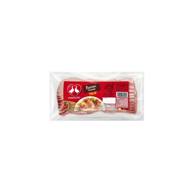 BACON DEFUMADO FATIADO 0,25KG PERDIGAO