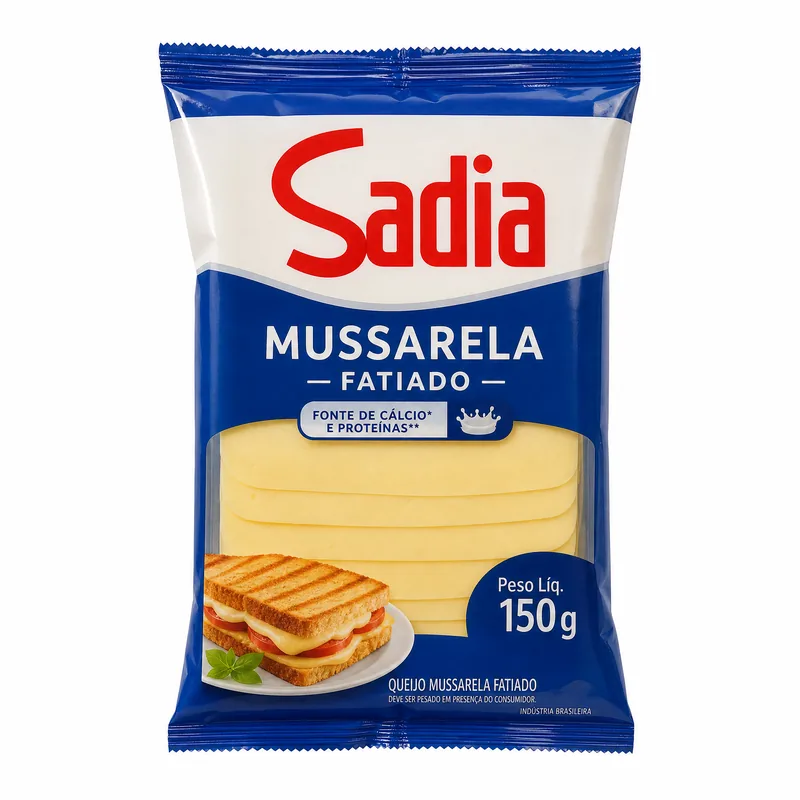 QUEIJO MUSSARELA FATIADO 150G SADIA