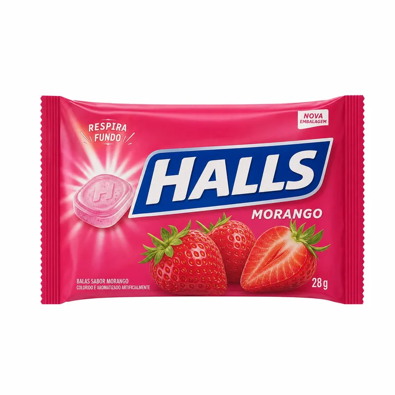 HALLS MORANGO 28 G