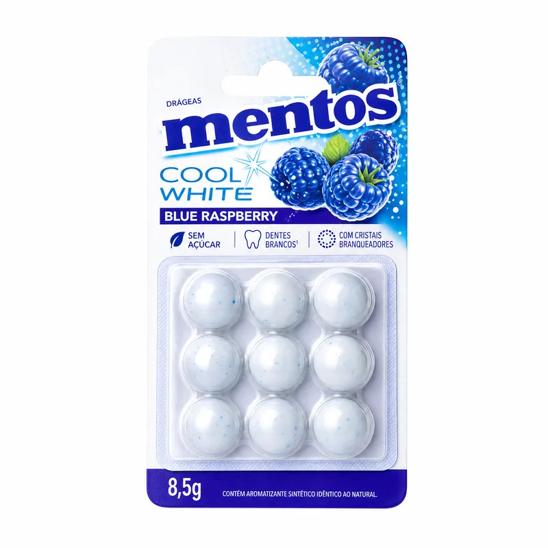 MENTOS COOL WHITE BLUE RASPBERRY 8,5G