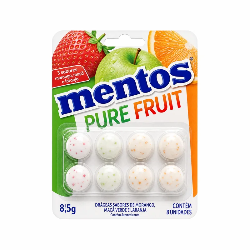 MENTOS 3C PURE FRUIT 8,5G
