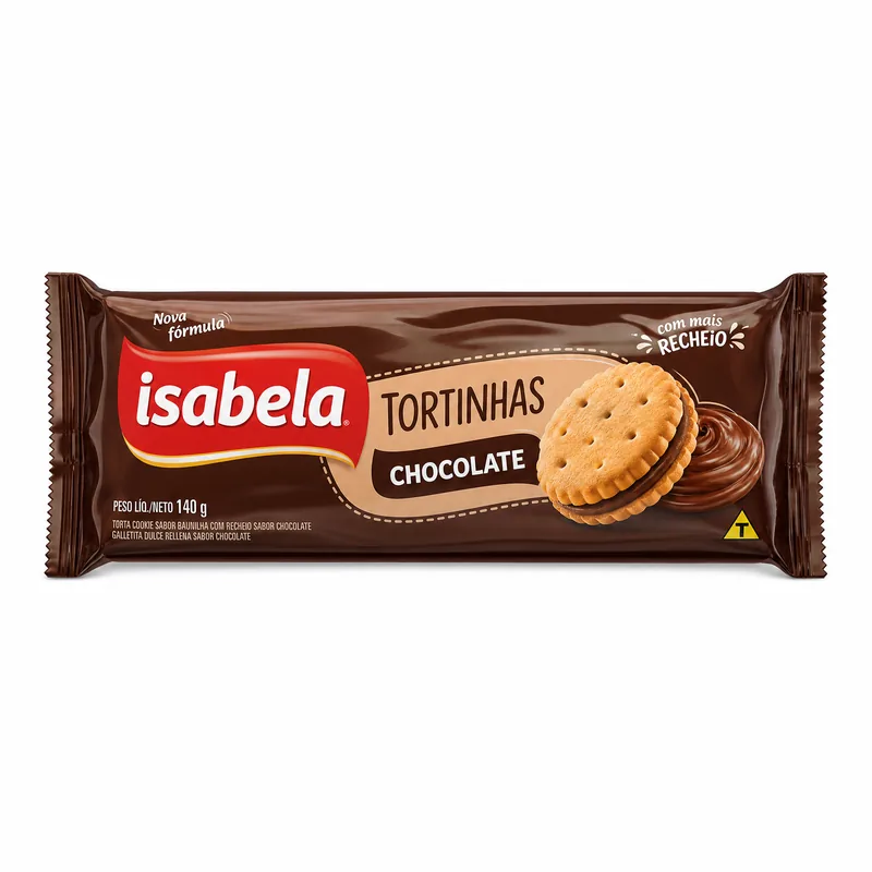 TORTINHAS RECH. CHOCOLATE ISABELA 140GR