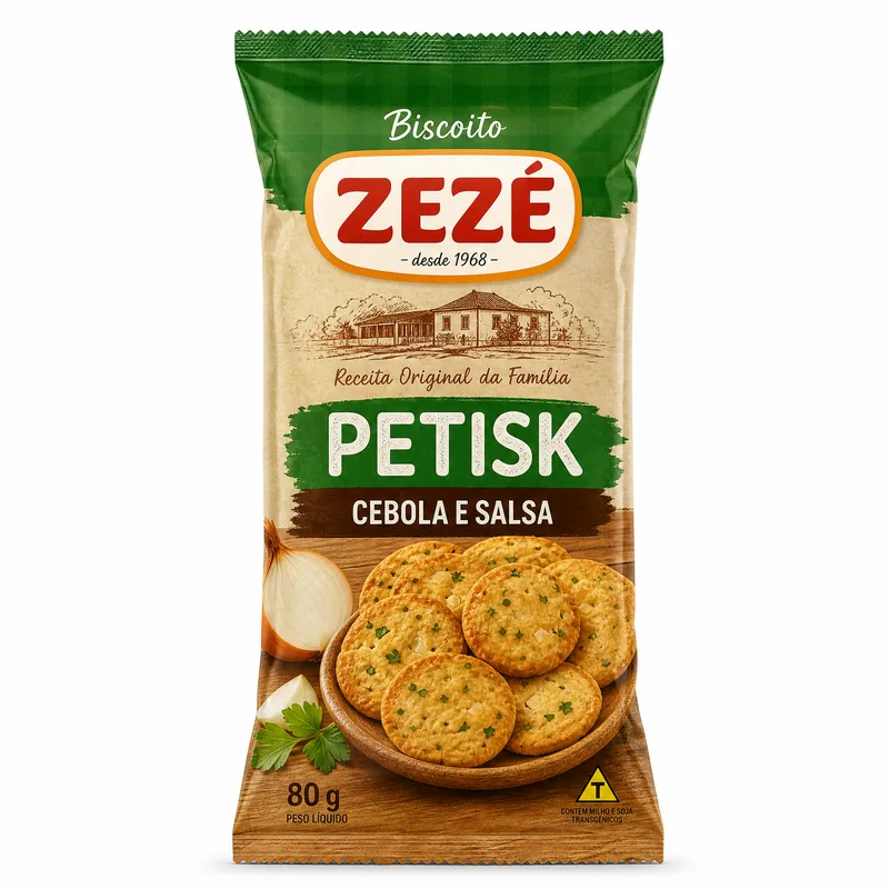 BISC. PETISK CEBOLA E SALSA 80 GR ZEZE