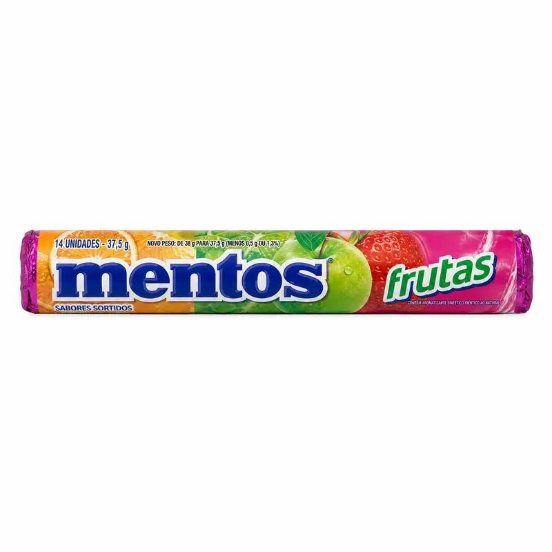 MENTOS STICK FRUTAS 14P - 37,5G