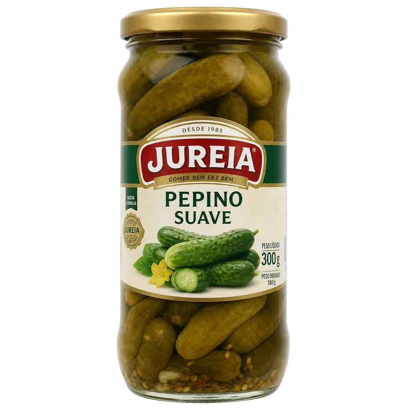 CONSERVA PEPINO SUAVE 300GR JUREIA