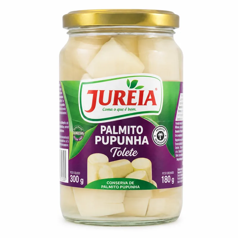 CONS. PALMITO PUPUNHA TOLETE 300 GRAMAS JUREIA