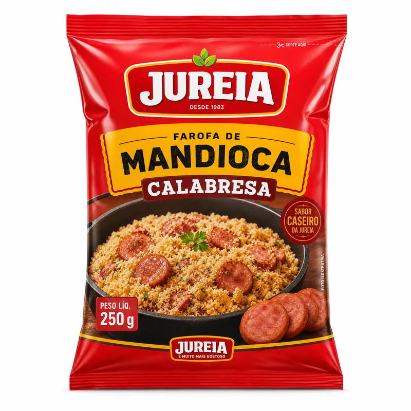 FAROFA DE MANDIOCA CALABRESA 250GR JUREIA