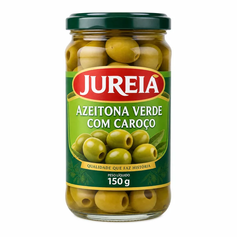 CONSERVA AZEITONA VERDE C/ CAROCO EM SACHE 150GR