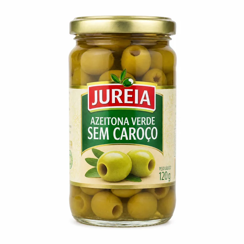 CONSERVA AZEITONA VERDE S/ CAROCO EM SACHE120GR JUREIA