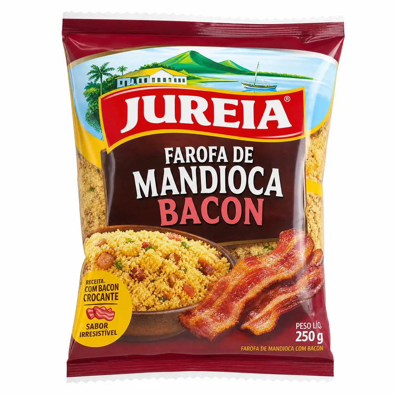 FAROFA DE MANDIOCA BACON 250GR JUREIA