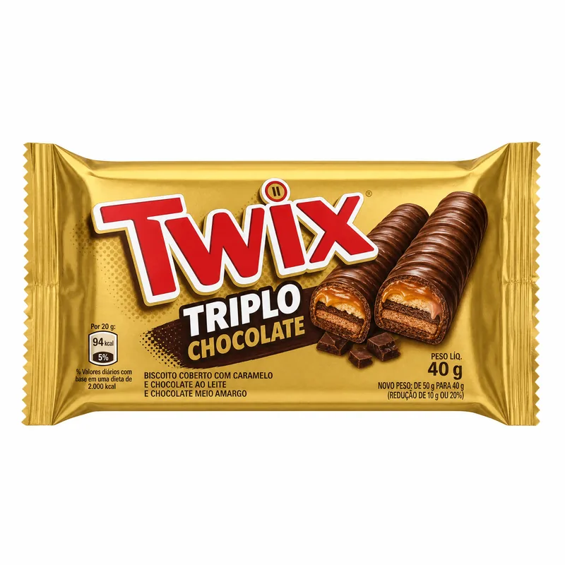 TWIX TRIPLO CHOCOLATE 40GR ST