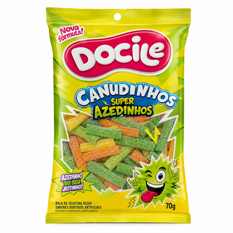 CANUDINHOS SUPER AZEDINHOS DOCILE 70G