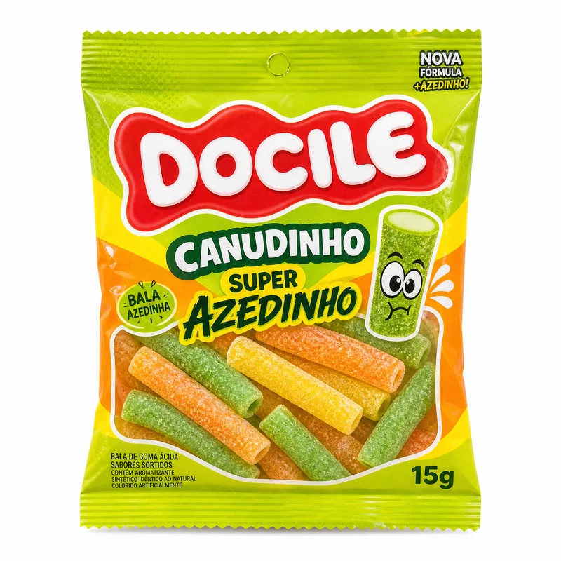 BALA CANUDINHO SUPER AZEDINHO DOCILE 15G