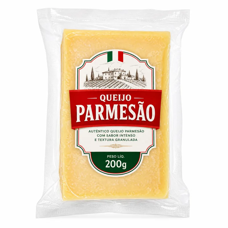 QUEIJO PARMESAO KIFORMAGGIO FRAC.CUNHA PESO PADRAO 200G