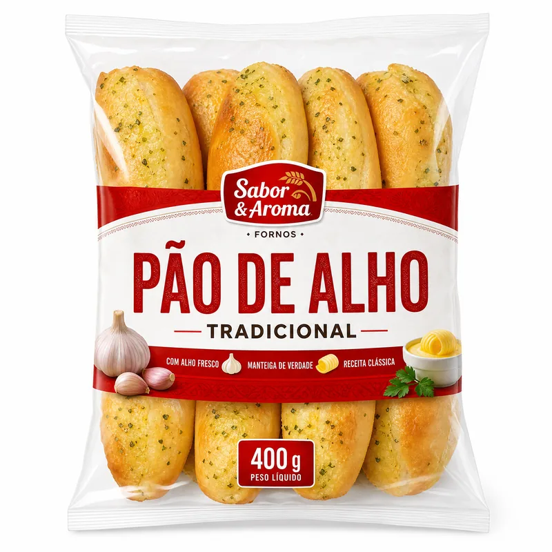 PAO DE ALHO TRAD. SANTA M. BD 400 GR