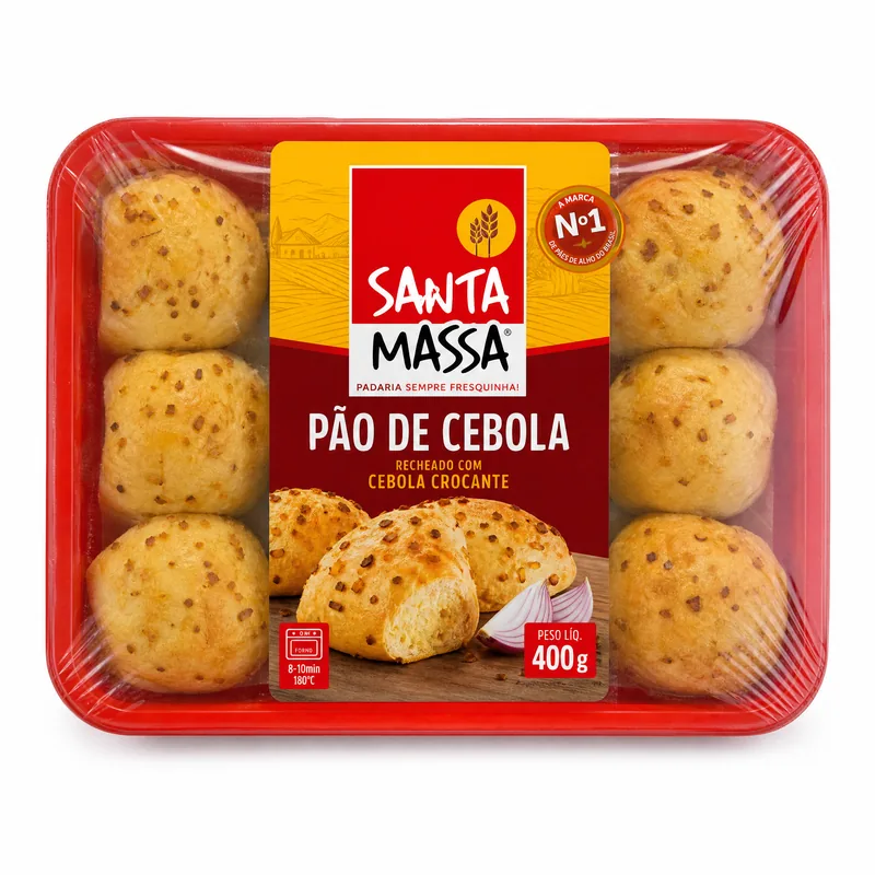 PAO DE CEBOLA SANTA MASSA BDJ 400 GR