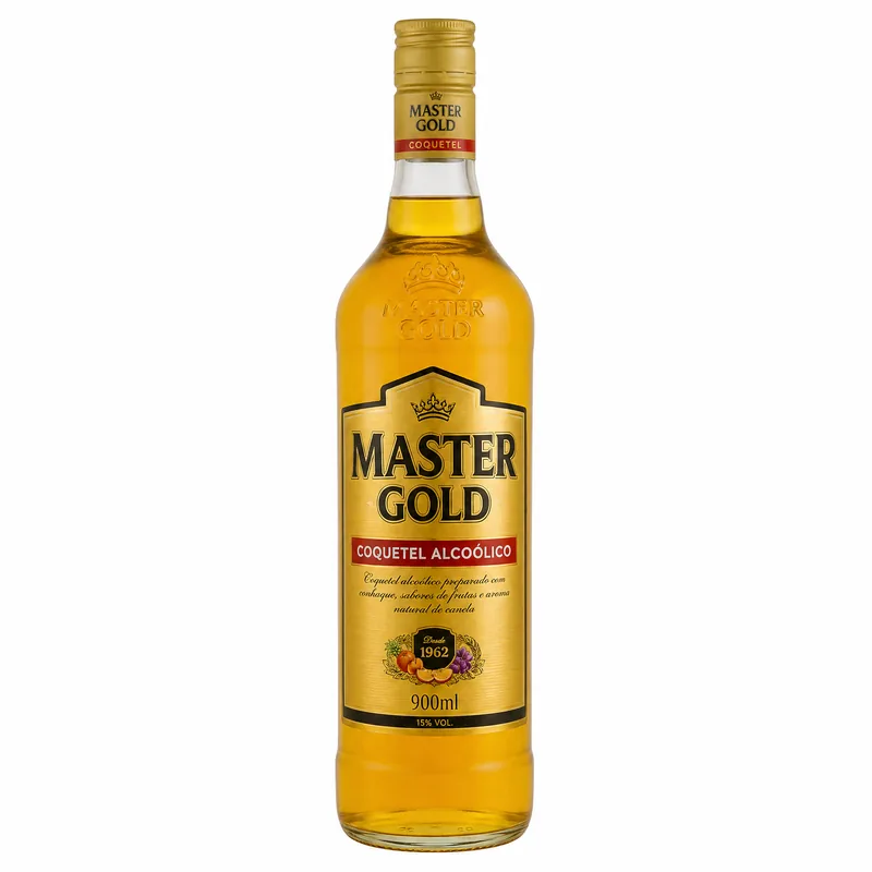COQUETEL ALCOOLICO MASTER GOLD 900ML VD