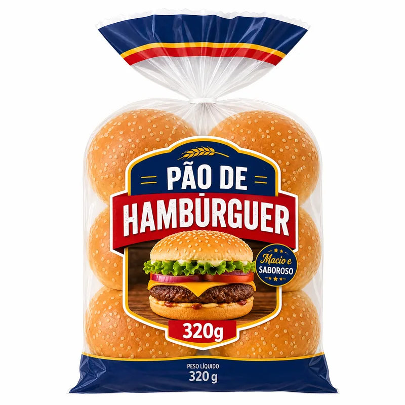 PHQ PAO DE HAMBURGUER QUALIBREAD 320G MARSALA