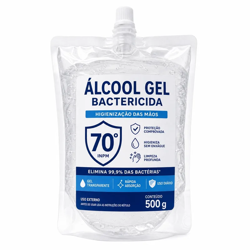 ALCOOL GEL FLOPS BACTERICIDA 70 INPM 500G