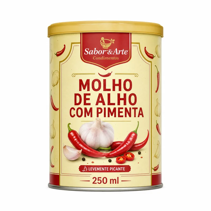 MOLHO DE ALHO C/PIMENTA 250 ML