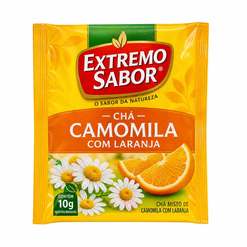 CHA CAMOMILA C/ LARANJA 10G EXTREMO SABOR