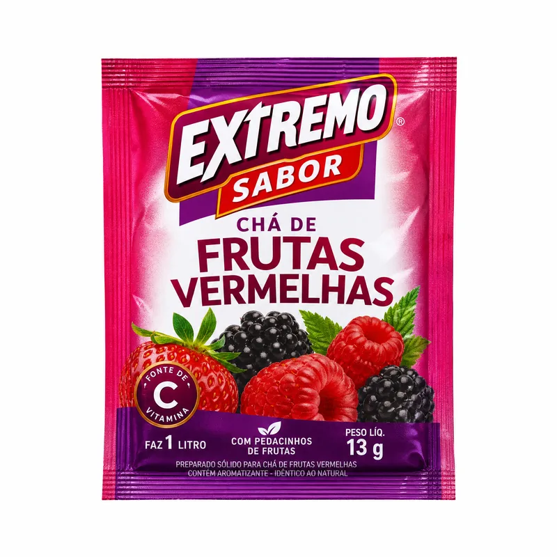 CHA DE FRUTAS VERMELHAS 13G EXTREMO SABOR